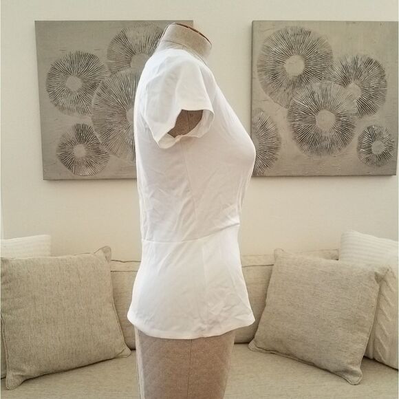Gibson Faux Wrap Tie Shirt sz XS in Ivory - Picture 5 of 8